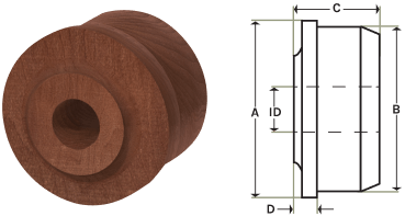 standard roll end illustration
